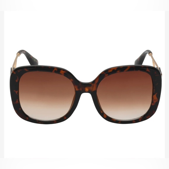 Jessica Simpson j6254 Oval Tortoise Open Metal Temple‎ oversized Sunglasses new main image 9